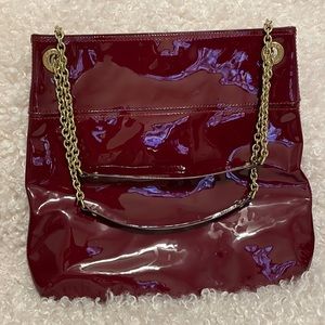 Coach Red Patent Leather Shoulder Bag